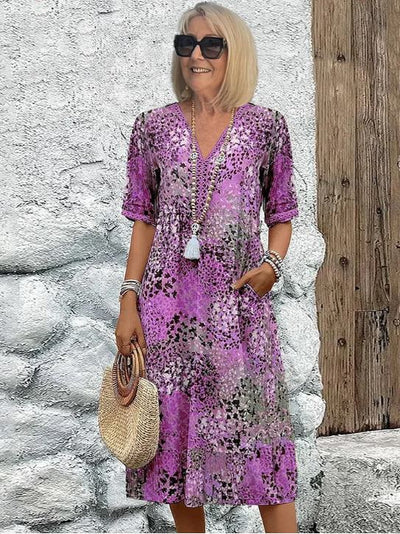Harper | Rochie Vibrantă Mid-Length 