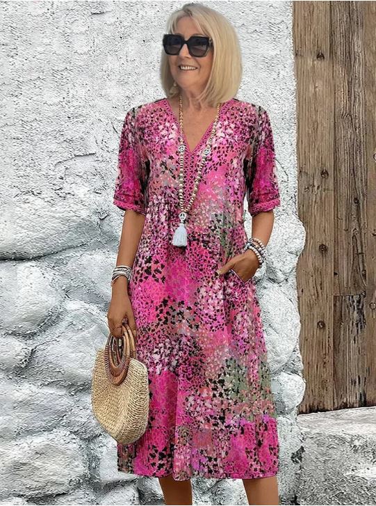 Harper | Rochie Vibrantă Mid-Length 