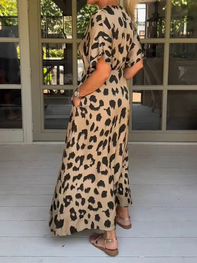 Aurora™ | Rochie maxi cu leopard