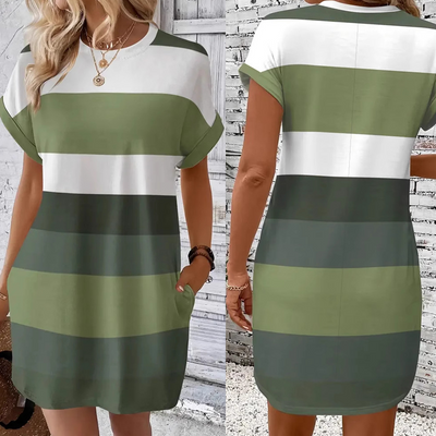 Rochie casual pentru femei cu model rotund