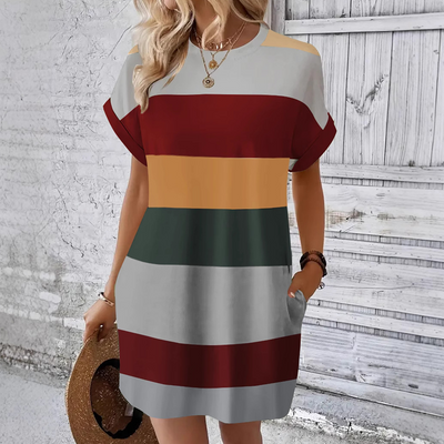Rochie casual pentru femei cu model rotund