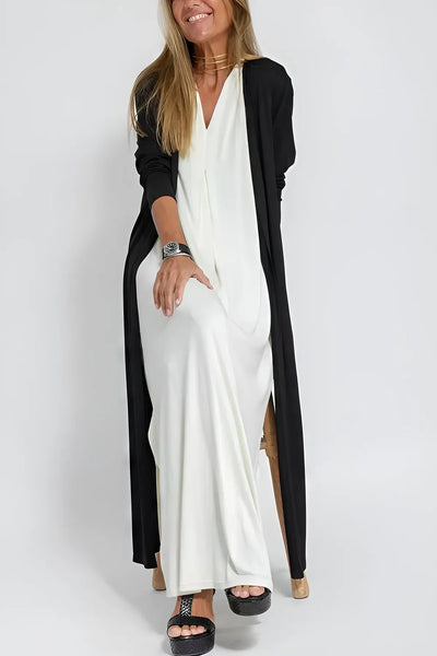 Rochie lungă elegantă + cardigan asortat OFERIT CADOU 