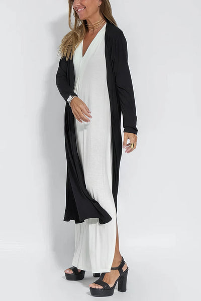 Rochie lungă elegantă + cardigan asortat OFERIT CADOU 