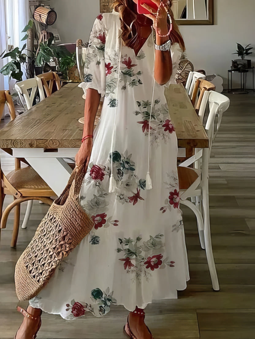 Diana™ - Rochie Boho cu Acoperire pentru Abdomen 